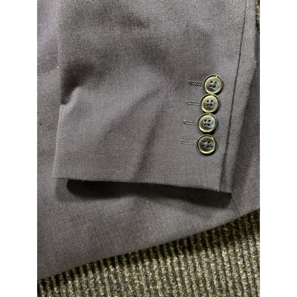 Alfani Slim Fit Men's Navy Suit Jacket Red Lining 40R Button Cuffs Pockets - Picture 5 of 7